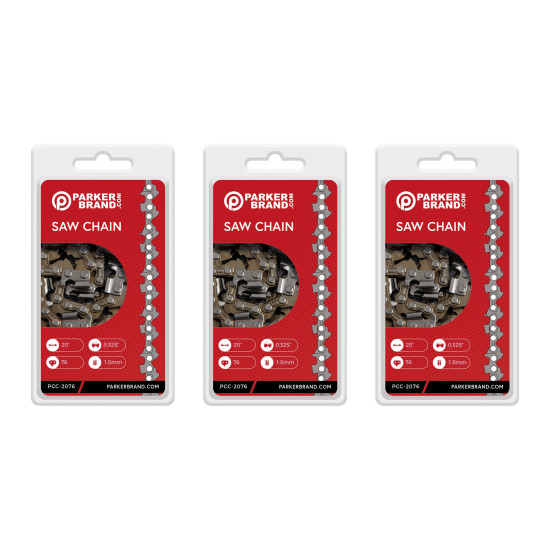 3 Pack of 20" Chainsaw Chains - 76 Link