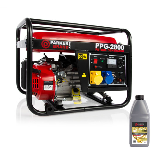 2.8 KVA / 2.8KW 6.5HP DC Petrol Generator - 110V / 240V / 12V / 50HZ