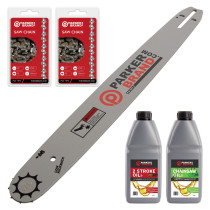 18" Bundle Pack - Bar and 2 x Saw Chain + Oils
