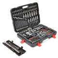 215 Piece Professional Socket Set & Ratchet Spanners + Torque Wrench