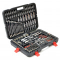 215 Piece Professional Socket Set & Ratchet Spanners + Torque Wrench