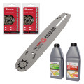 26cc Petrol Chainsaw Pack + 4 x Chains + 2 x Bars + Oils + More!