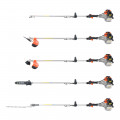 52cc Petrol Multi Function 5 in 1 Garden Tool - Brush Cutter, Grass Trimmer, Chainsaw, Hedge Trimmer & More