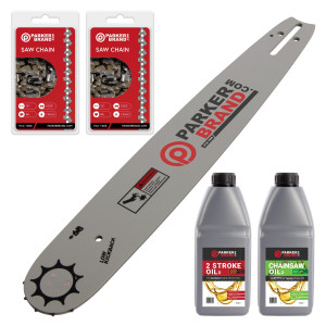 16" Bundle Pack - Bar and 2 x Saw Chain + Oils